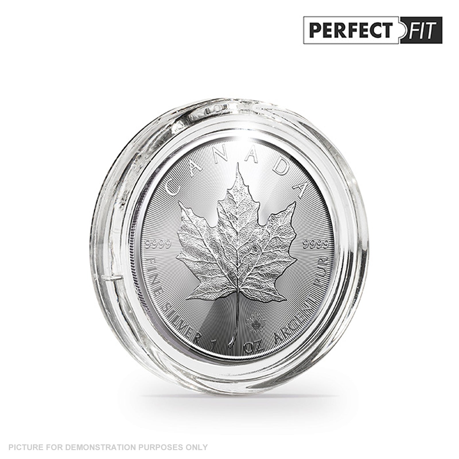 Lighthouse ULTRA PERFECT FIT 38mm Coin Capsules - Suit 1oz Silver Maple Leaf - BOX OF 100